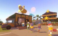 Fruitbus Nintendo and PS5 - truck with a queue of cute animals